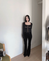 ムーンライトベルベットコーデュロイブーツカットパンツ