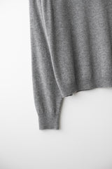 Cashmere turtle neck knit (Grey)