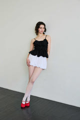  CUDDLY BALLOON SKIRT PANTS / WHITE
