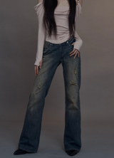 Sundown Rivet Straight - Fit Denim