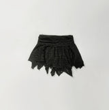マロン レース アンバル スカート (black)