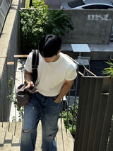 オーダースリムリブ半袖Tシャツ