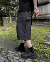 Lyn Pinstripe Carpenter Bermuda Pants