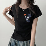 Y Dot Lettering Short-Sleeved T-Shirt (3 colors)