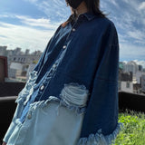bleach denim shirt_blue