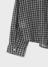 [MADE] Shrut Check Summer Loose Fit Hooded Shirt