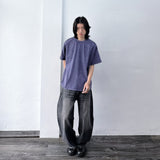 Linear Brushed Wide Denim