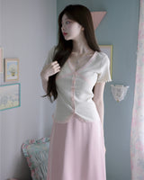 [MADE] Vernis Lace Cardigan Tee