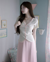 [Limited quantity] Vernis Lace Cardigan Tee