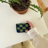 GREEN TEA CHECKERBOARD WALLET
