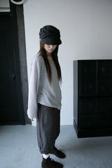 soft slub loose knit top(2colors)