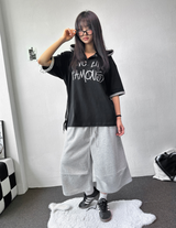 Nin-Hi Pintuck Parachute Bermuda Pants 3-Color