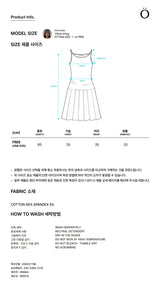 プリーツミディワンピース (グレー)