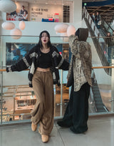 Beary Balloon Brushed Wide Pants