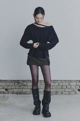 RUBY HOOK OVER KNIT black