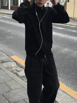 ロアスエードクロップジップアップ 3C