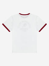 オーセンティックテーブルテニスクラブTシャツ (ホワイト/バーガンディー)