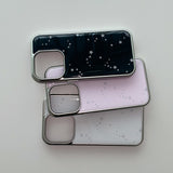 [MADE] スターリーナイトフォンケース WHITE (epoxy silver bumper)