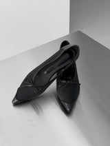 1209 Mesh Stiletto Flat Shoes (3 cm)