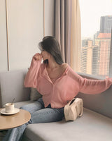 [MADE] Bali, see-through camisole cardigan setup