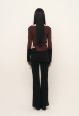 C LAYERED SKIRT PANTS