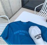  Lapel San Francisco Ice Pigment Washing Ban Pallies