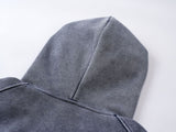 Washed Vintage Pocket Hoodie Zip-up 232818681