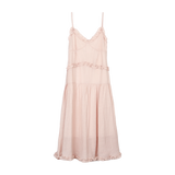 シフォンフリルストラップドレス