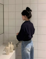[BELLIDE MADE] アーモンド, カラークロップスウェット
