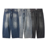 Rust balloon denim pants