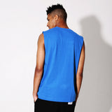 DB-027 SLEEVELESS BOX TEE BLUEタンクトップ