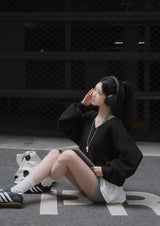 [MADE/6color] ポニー、Vネックのゆったりフィットトレーナー
