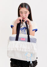 dot lace shoulder bag