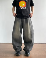 Haku Stripe Denim Pants