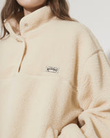 フラッフフリースプルオーバー [IVORY]