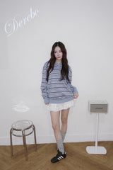 white bow A-line mini skirt