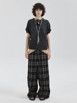 That's neat - CHECK PANTS Convertible Tartan Trousers
