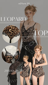 #TS1005 Leopard print jumpsuit