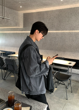 Prix ツーポケット オーバーフィット ジーンズジャケット