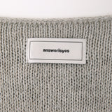 Loose drop label knit Mint