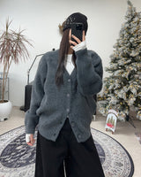 Return Angora Knit Cardigan