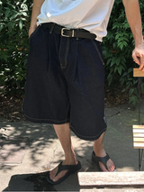 [Unisex] シックレタリングバミューダパンツ