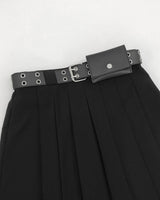 【即日発送】YWD プリーツスカート + ベルト (2color)