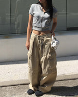 Heart cargo pants