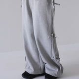 side ribbon sweat pants