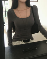 [MADE] Finger hole, square 長袖Tシャツ
