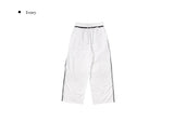 ツキン レース トラック ナイロン ワイド バンディング パンツ