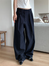 PAPERMOON PIN STRIPE PLEATE TROUSER