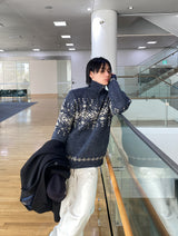 No.1000 Pハーフジッパーニット