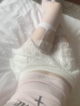 Aishar レーススカートパンツ (white)